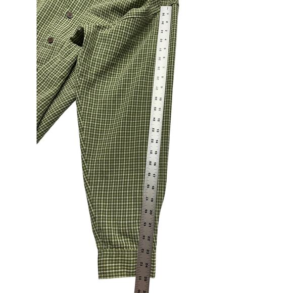 ExOfficio Buzz Off Insect Shield Long Sleeve Men's Shirt Green Plaid Large - Picture 8 of 14